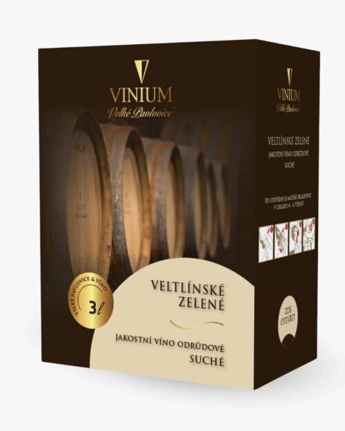 Veltlínské zelené, jakostní víno odrůdové 3 l