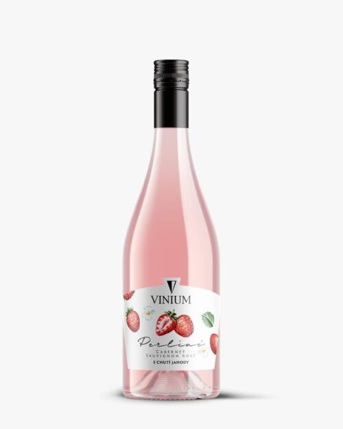 Perlivé Cabernet Sauvignon rosé s chutí jahody