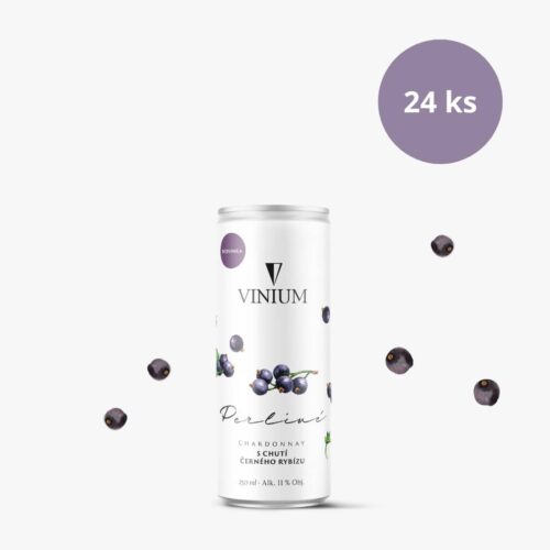 Perlivé Chardonnay s chutí černého rybízu (24 ks)