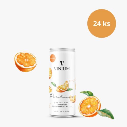 Perlivé Chardonnay s chutí orange spritz bitter (24 ks)