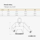 tabulka velikosti panska mikina