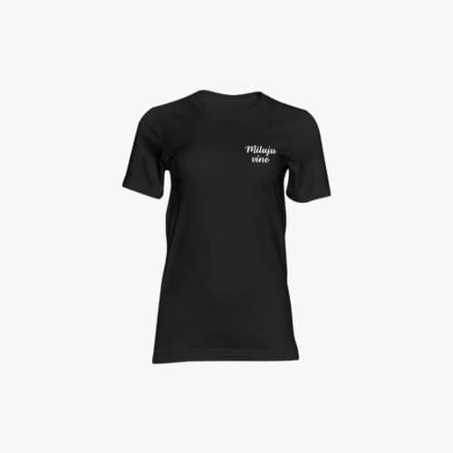 Dámské černé tričko miluji víno