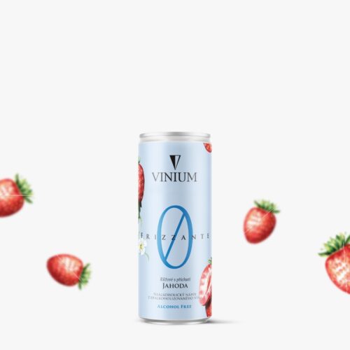 Nealkoholické Frizzante s příchutí jahoda (8 ks)